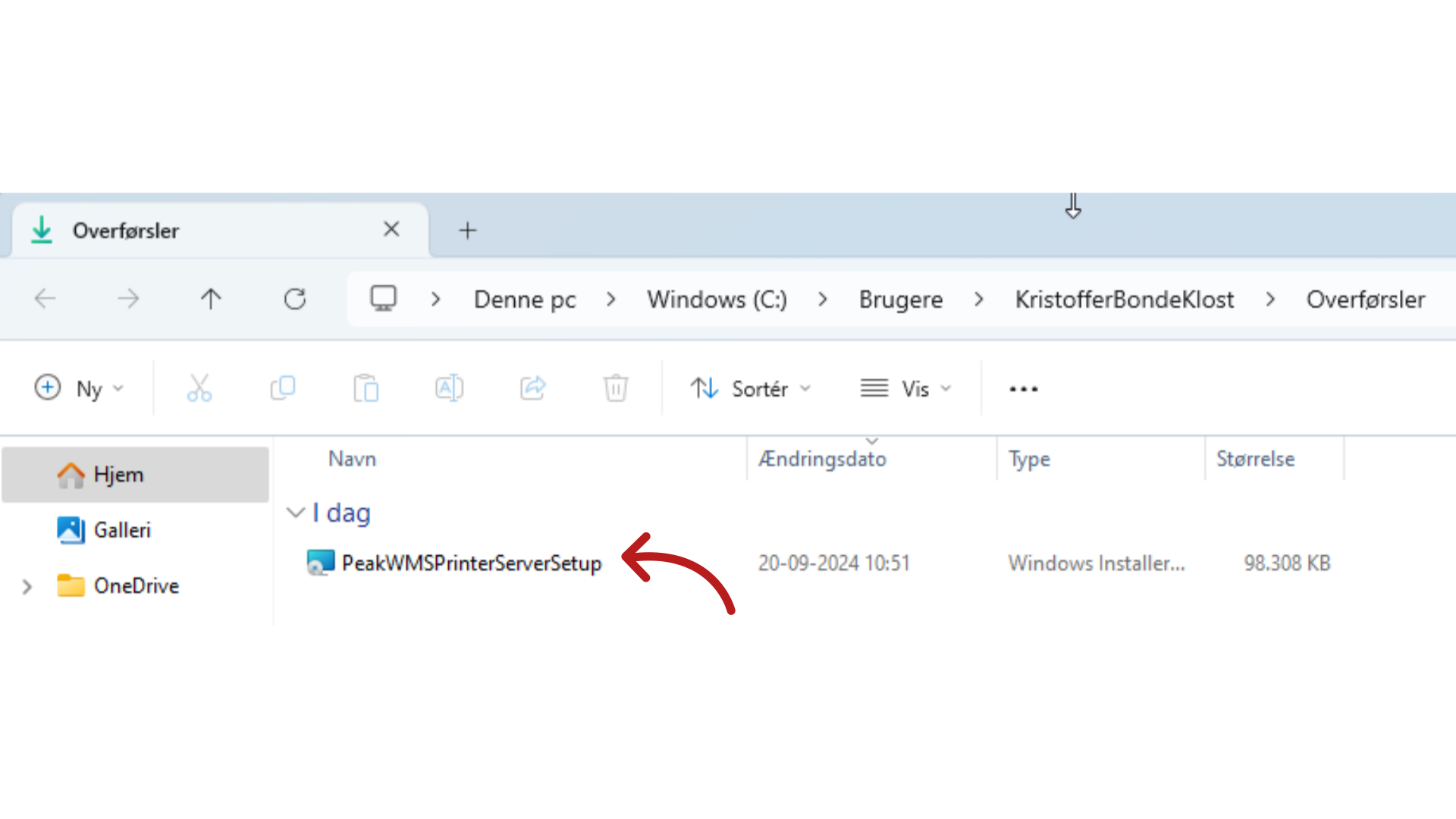 Åben > Flere oplysninger > Kør alligevel