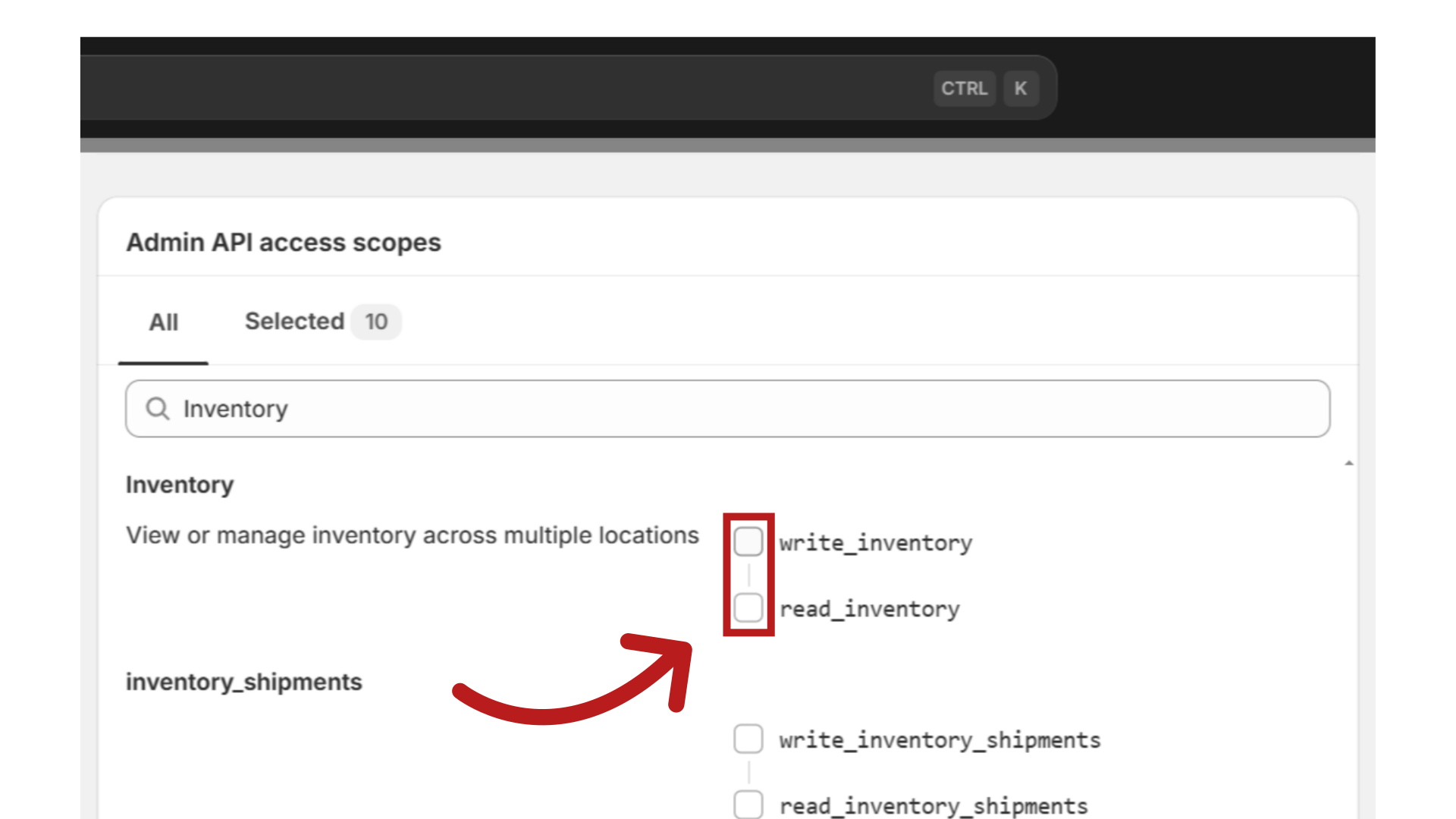 Tildel 'Read and Write' inventory
