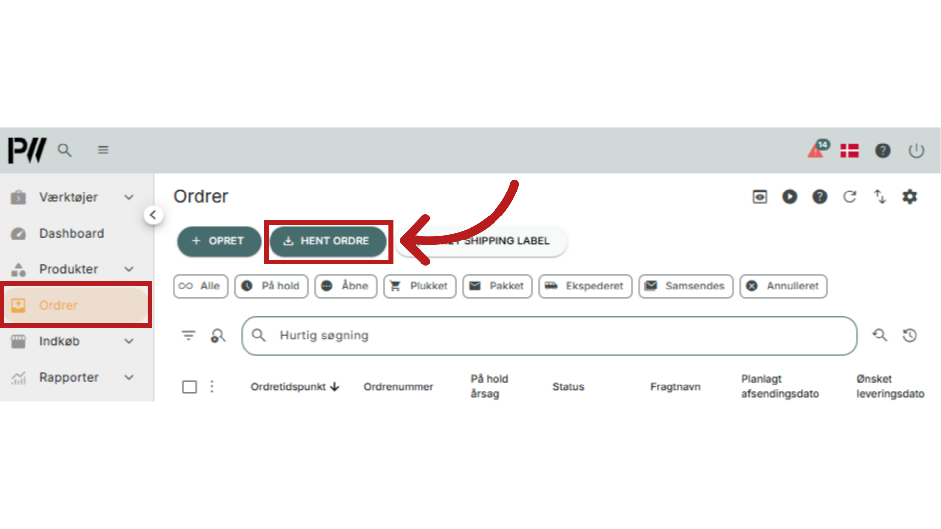 Find host-id gennem ordre