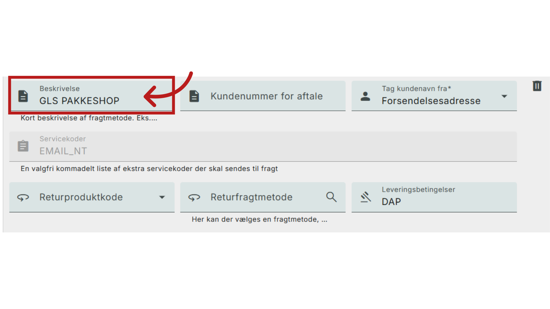Udfyld beskrivelse