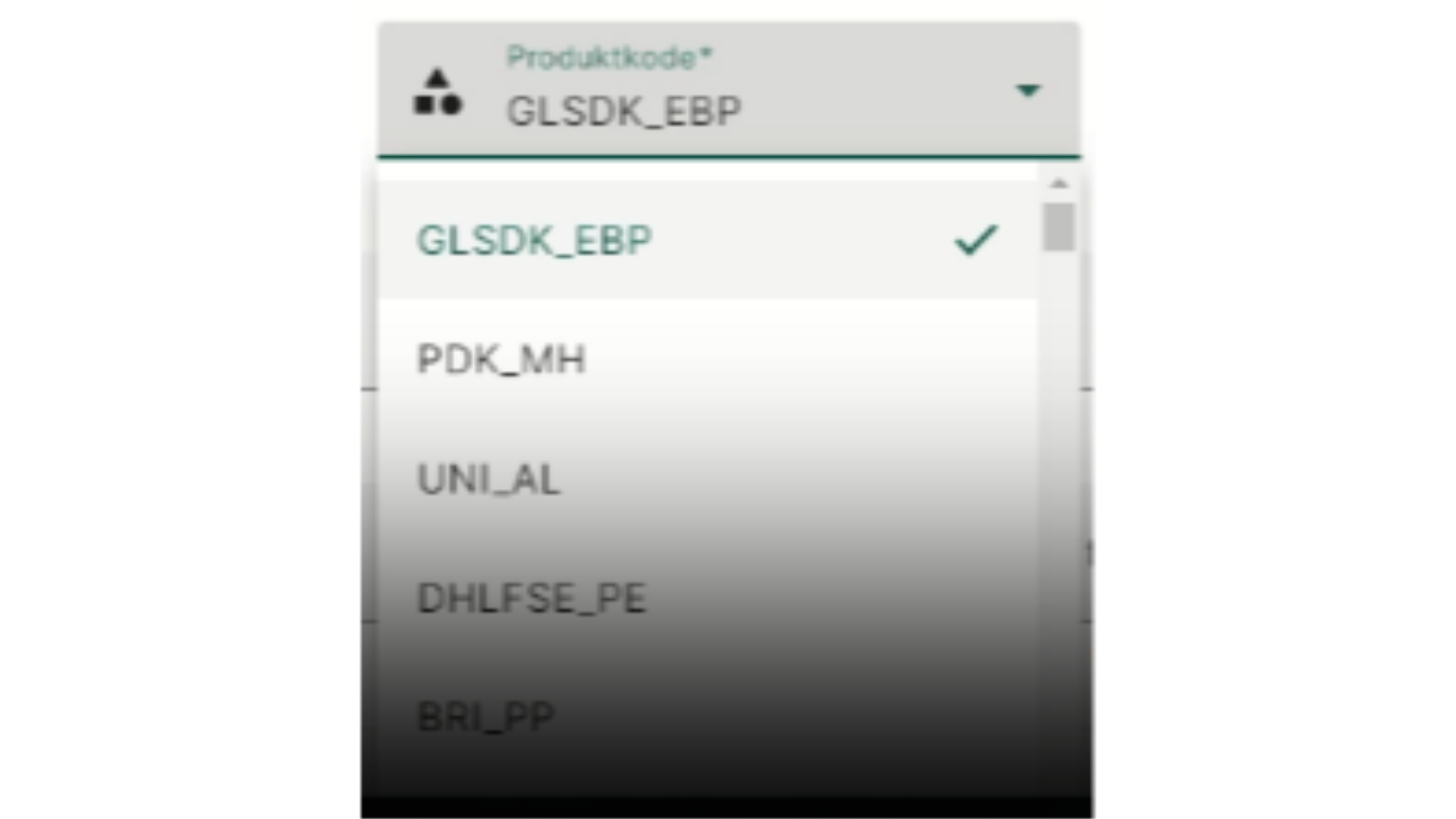 Genkend produktkode