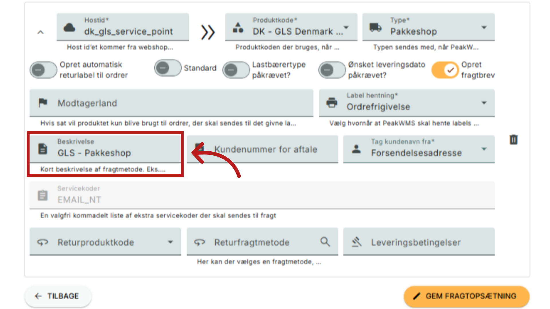 Udfyld beskrivelse