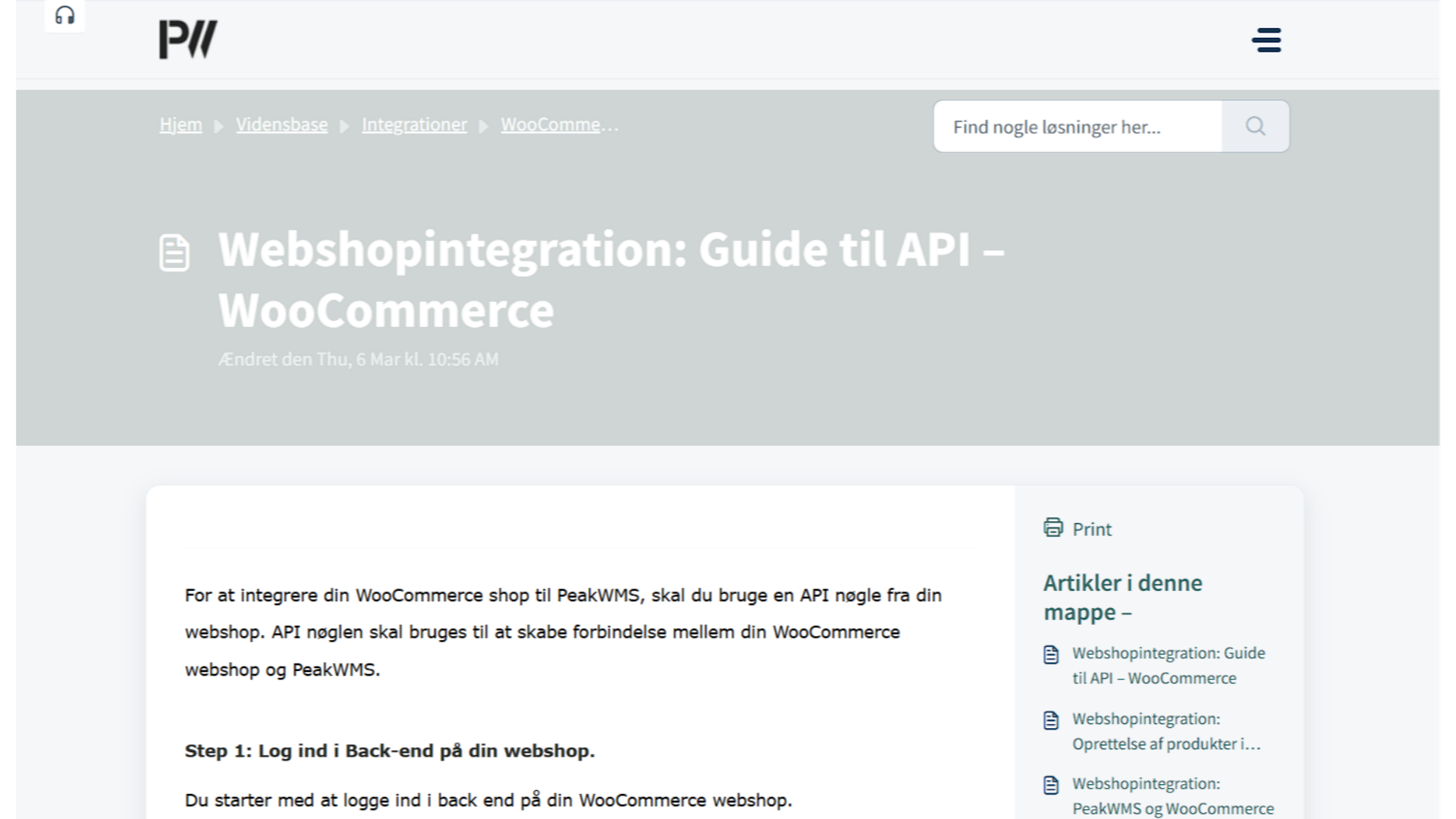 Har du oprettet en API nøgle og secret?