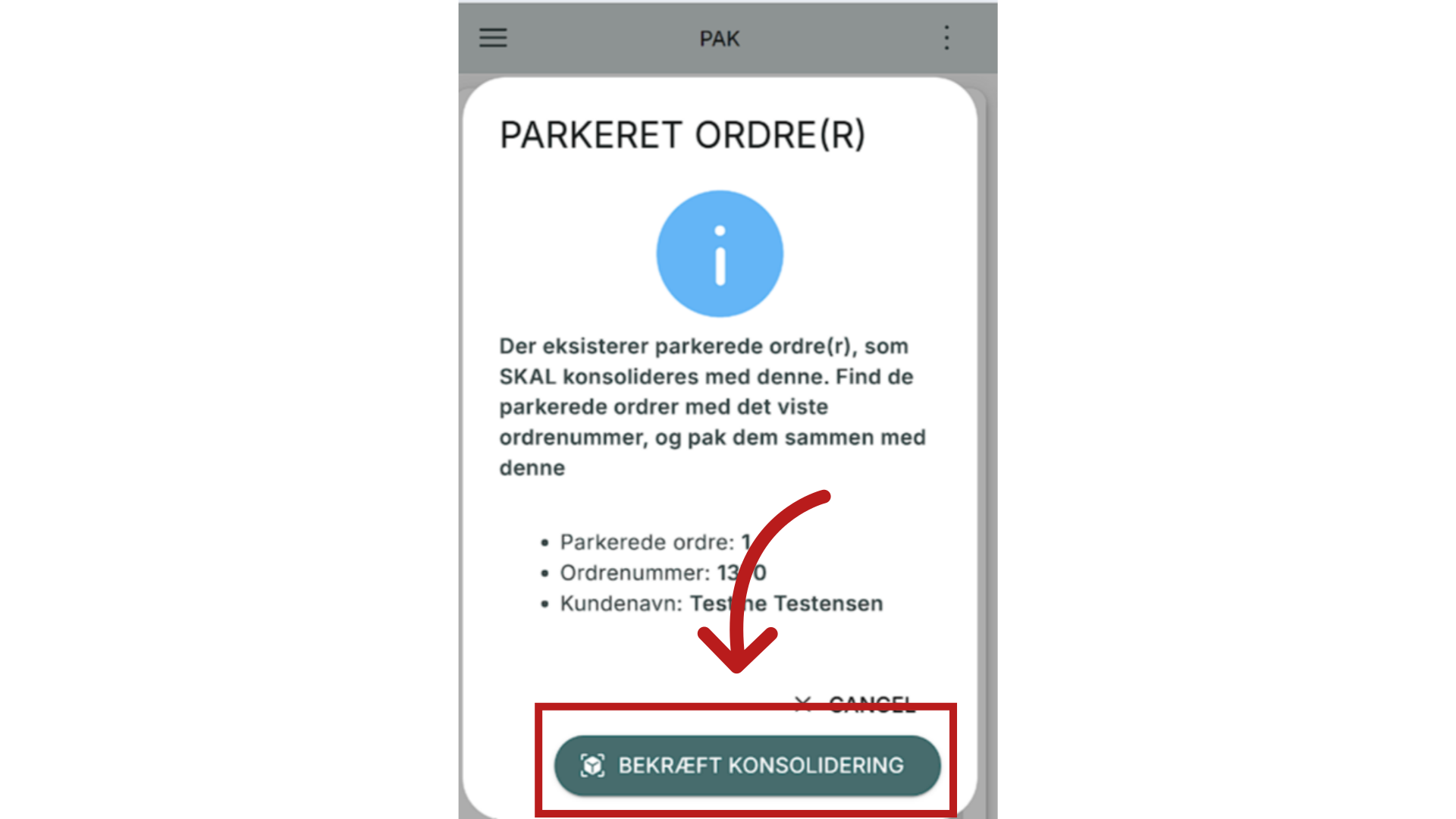 Ordrer plukket: Konsolidér i pak