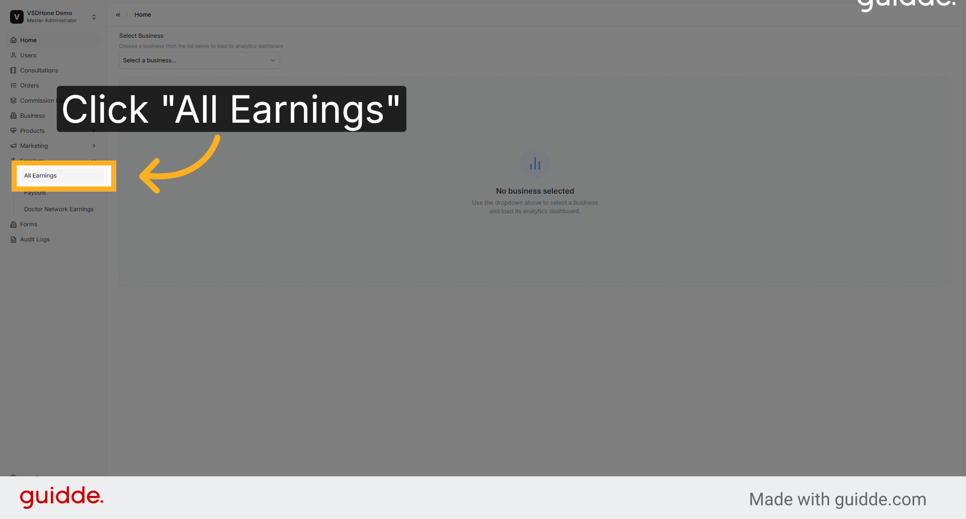 Open All Earnings List