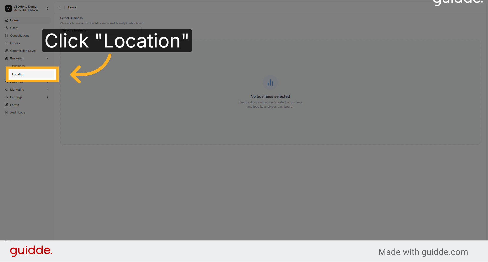 Open Location Settings