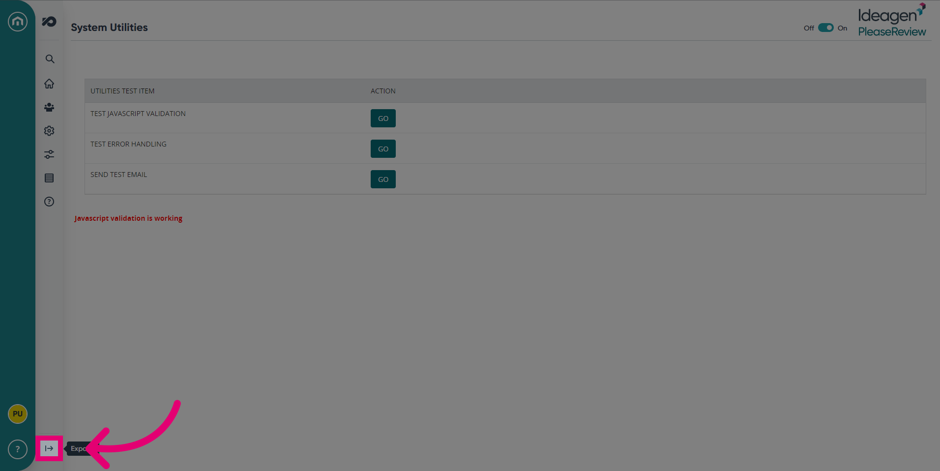 Expand the navigation bar