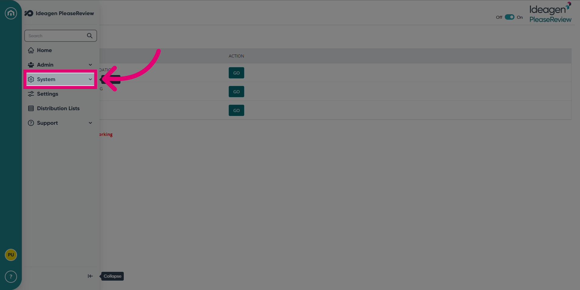 Click 'System'