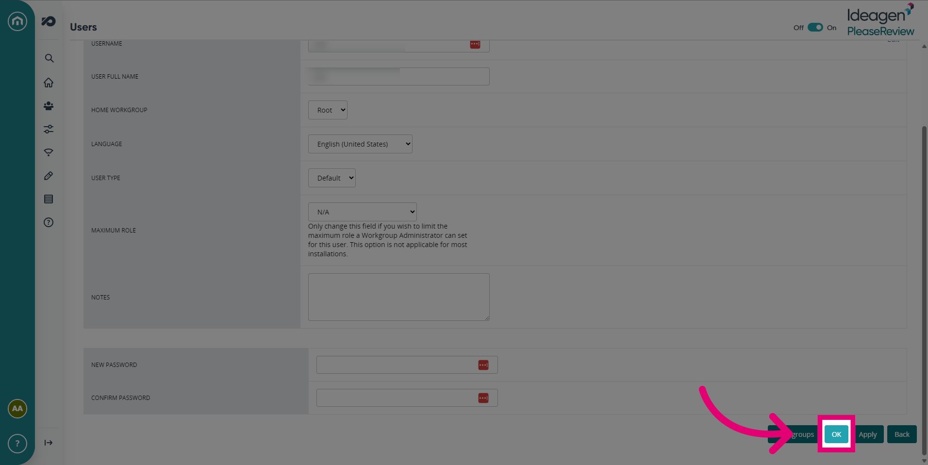 Click 'OK'
