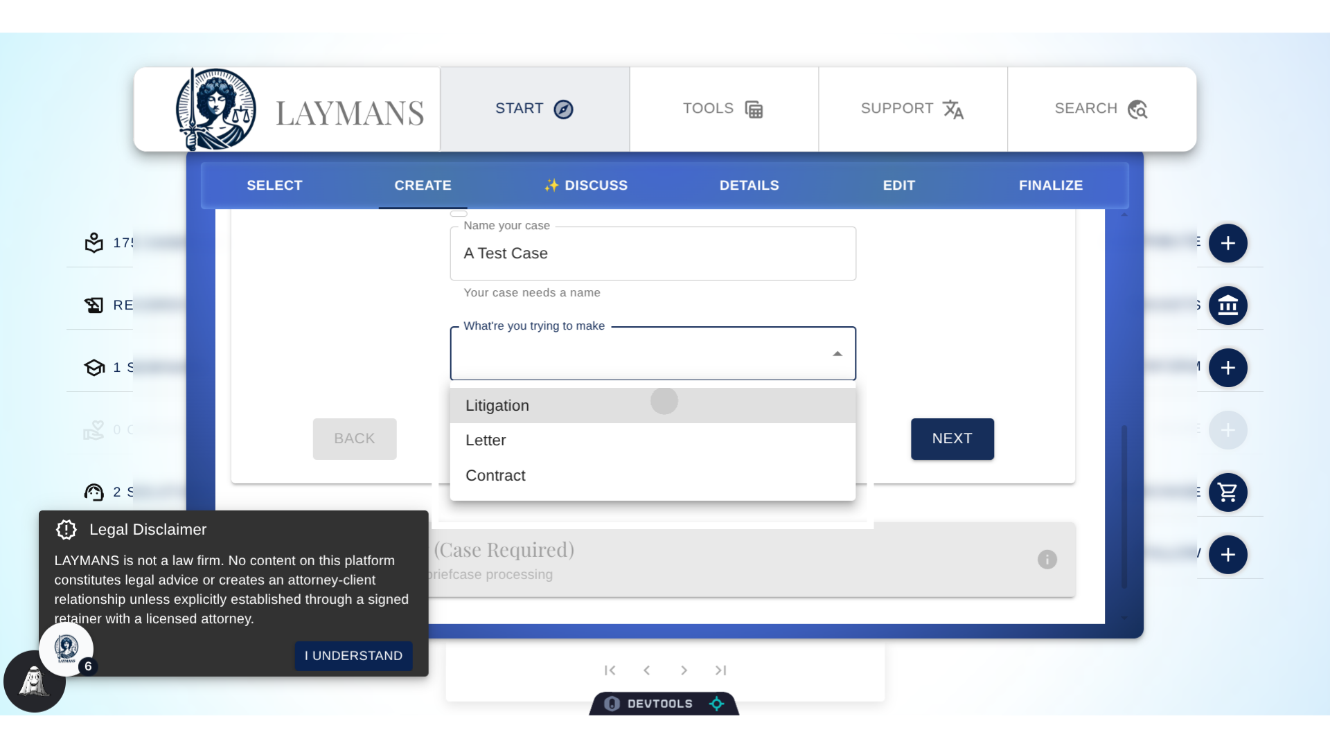 Choose your document type