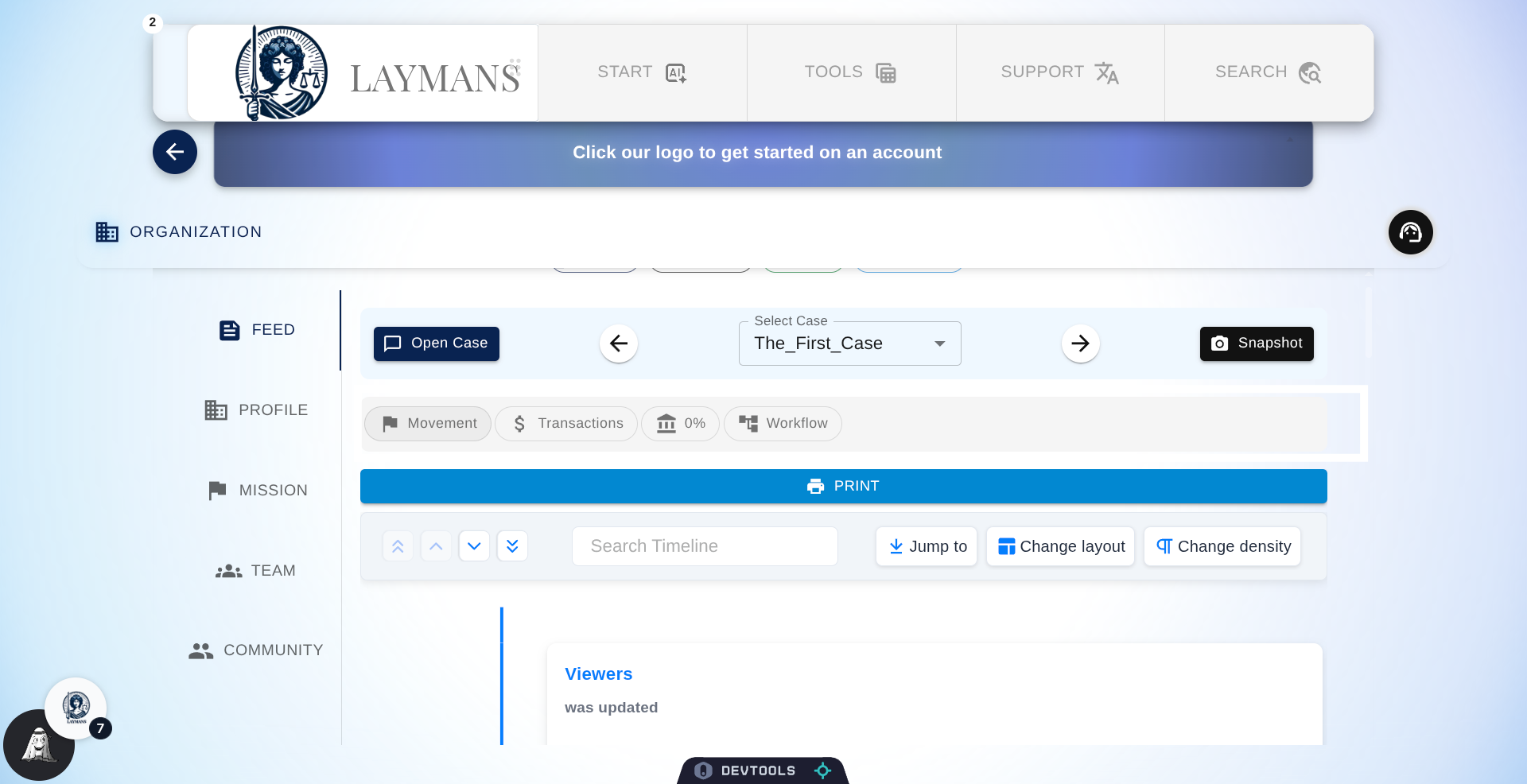 The Feed Status Toolbar