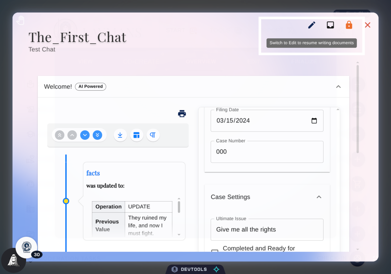 Details Toolbar: Switch to Texteditor