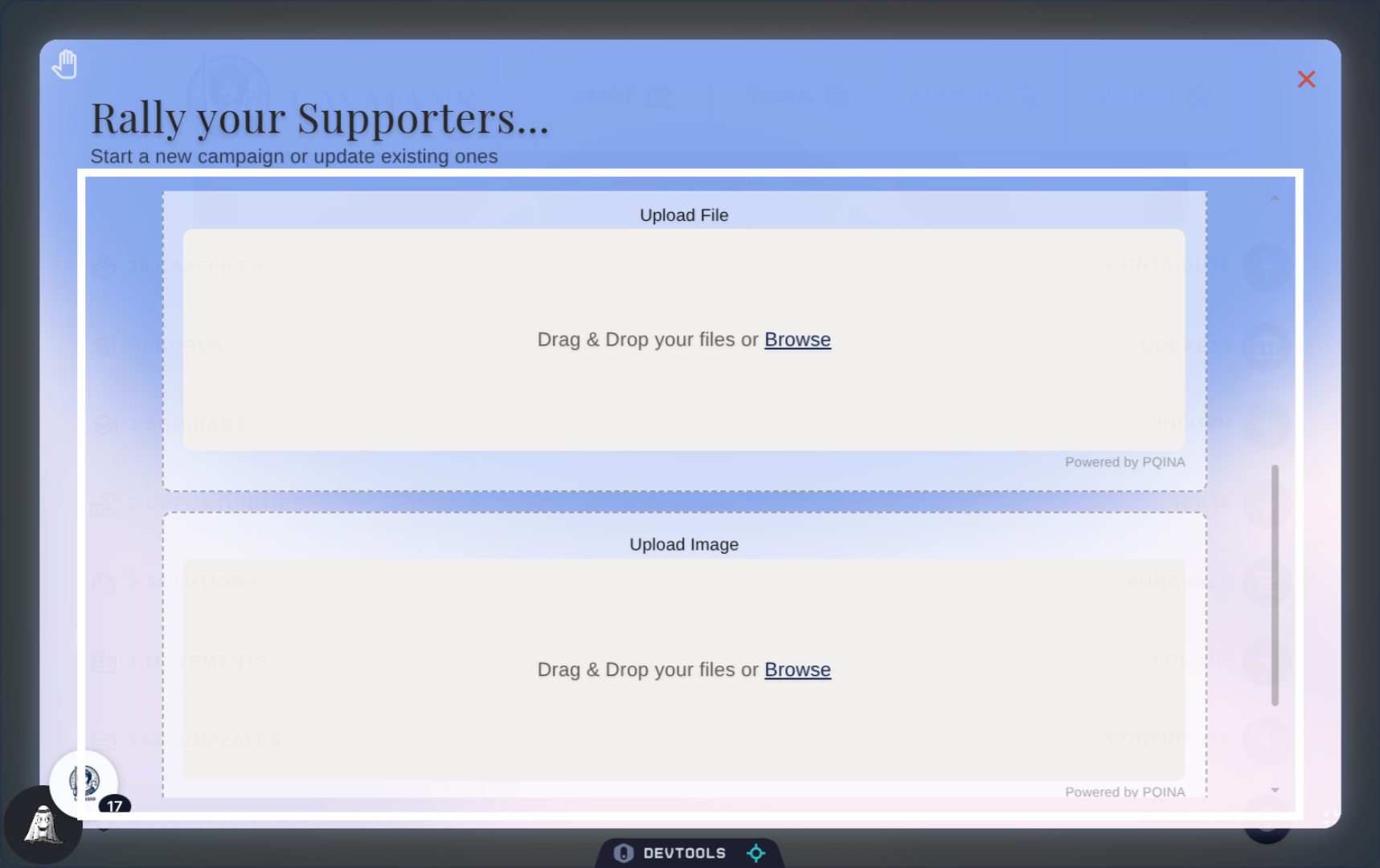 Uploading Images and PDFs