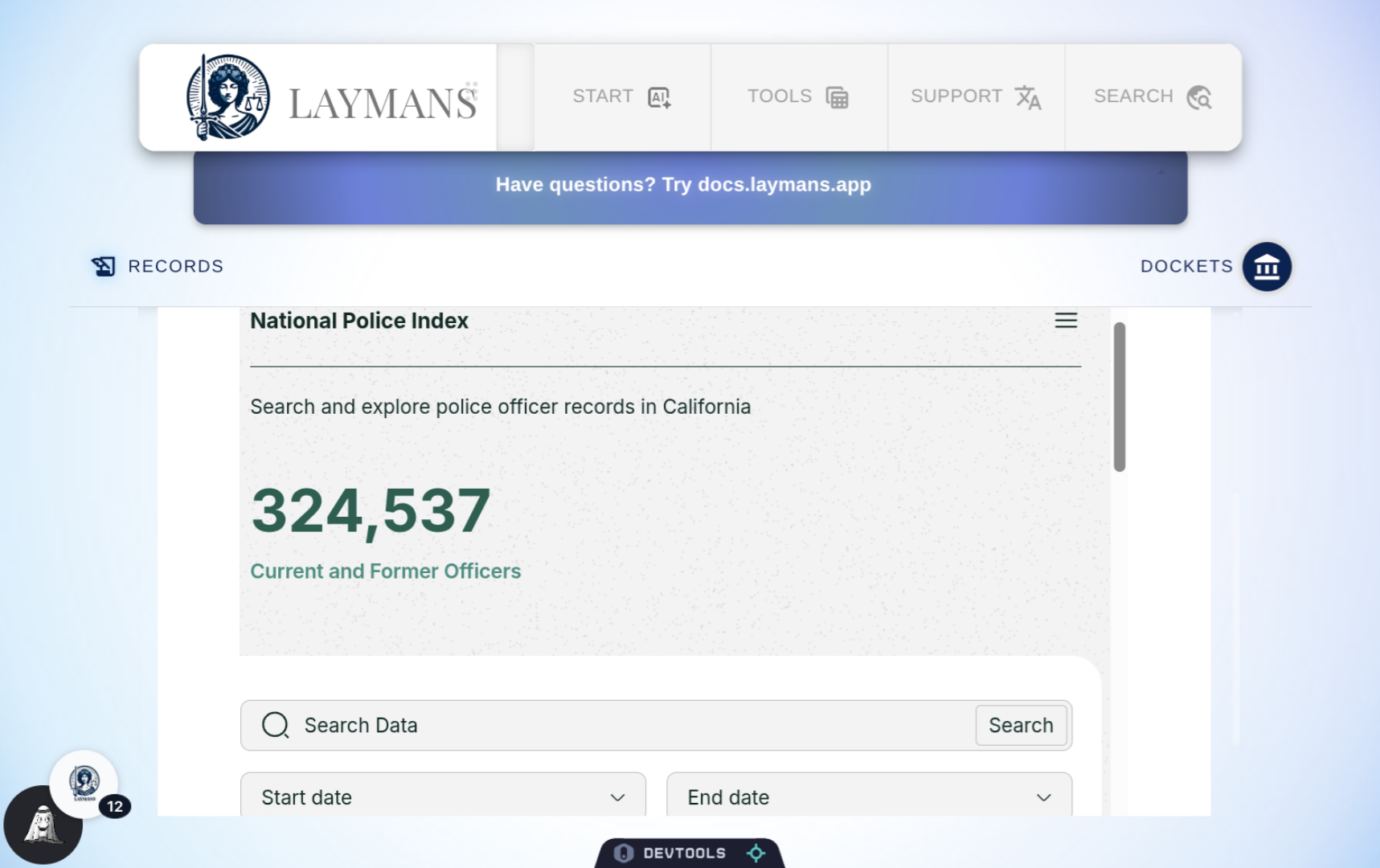 Another Example: California & Police