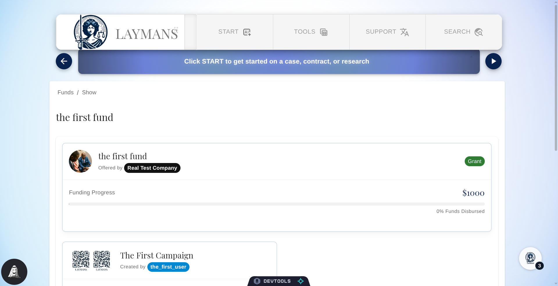 The Fund Detail Page