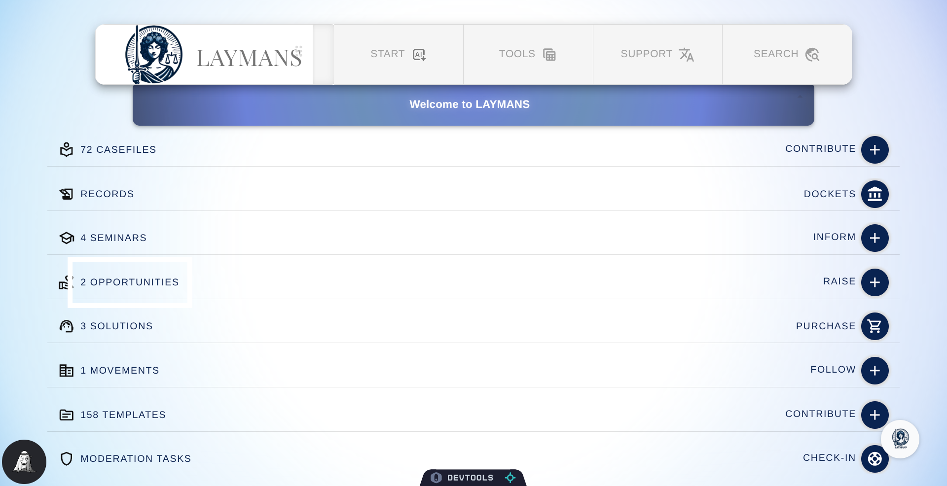 Navigate to Opportunities Section