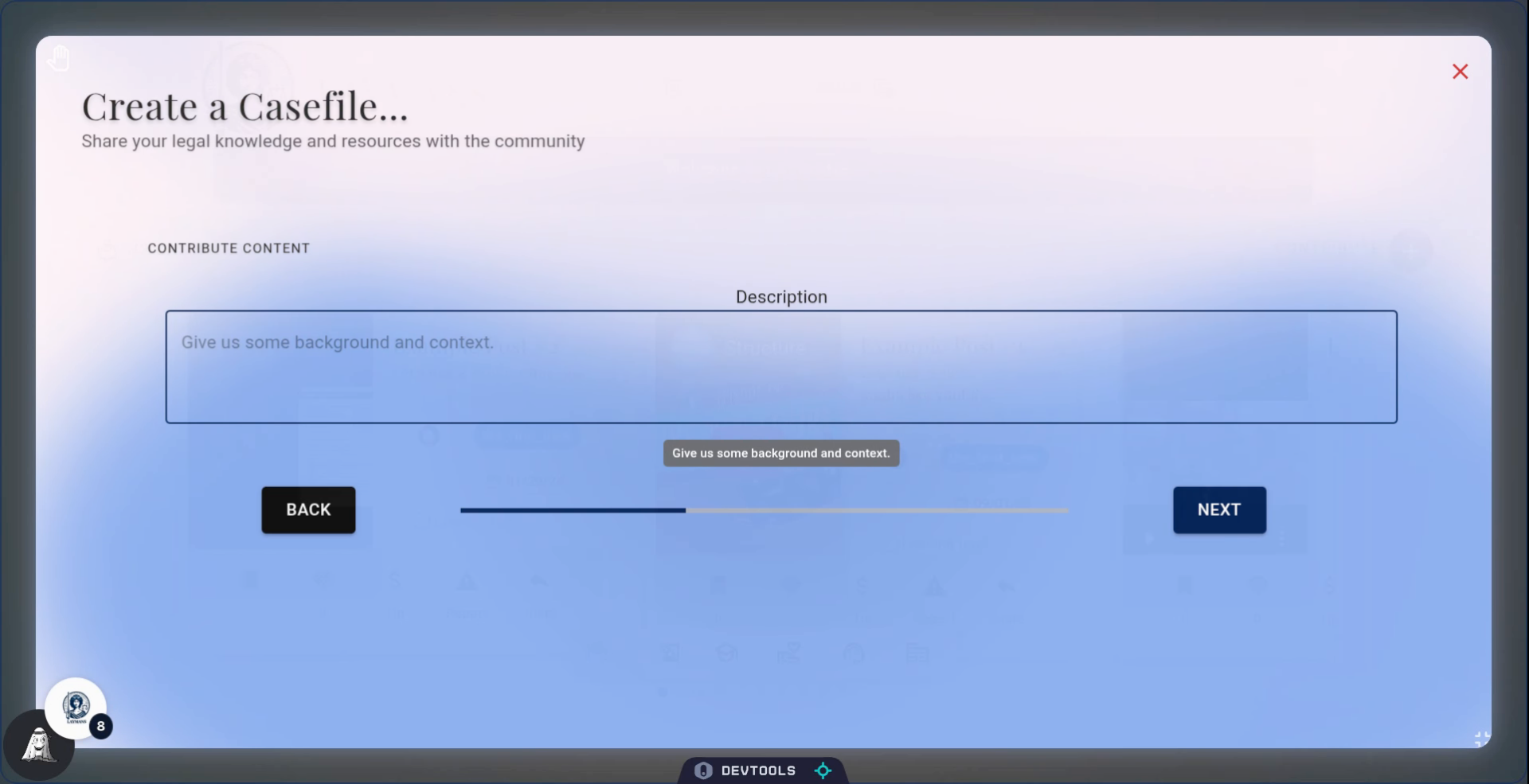 Now add a description