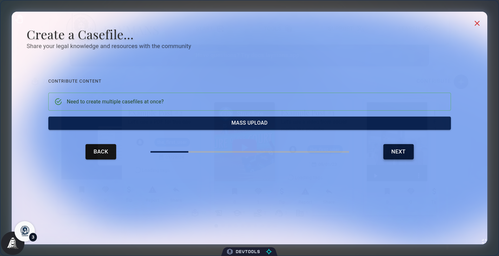 The Mass Upload Option