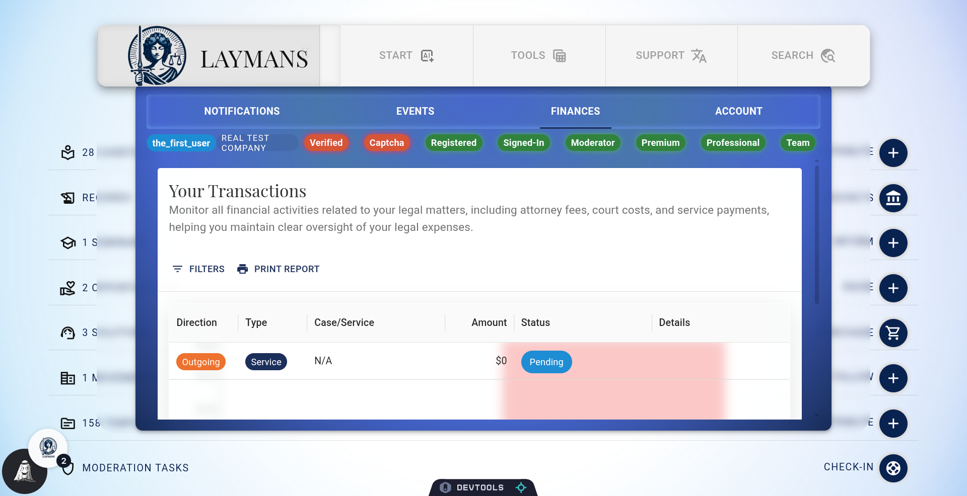 About the Transaction Portal