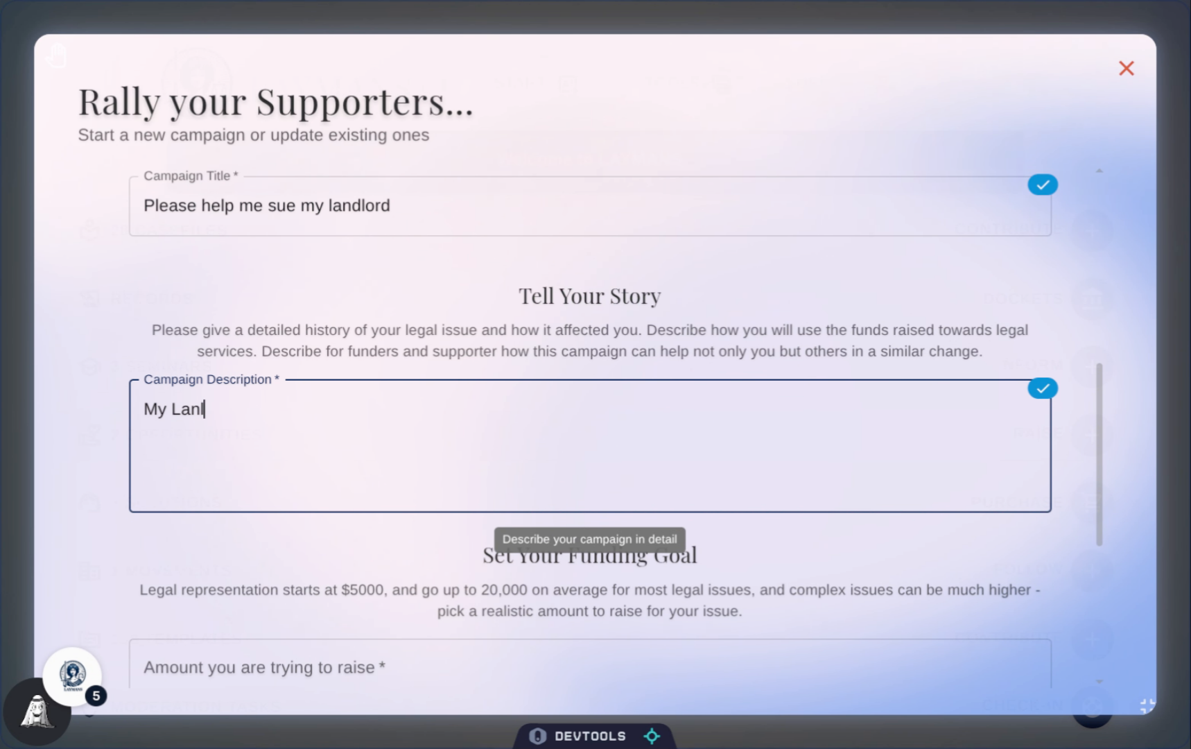 Enter Campaign Description