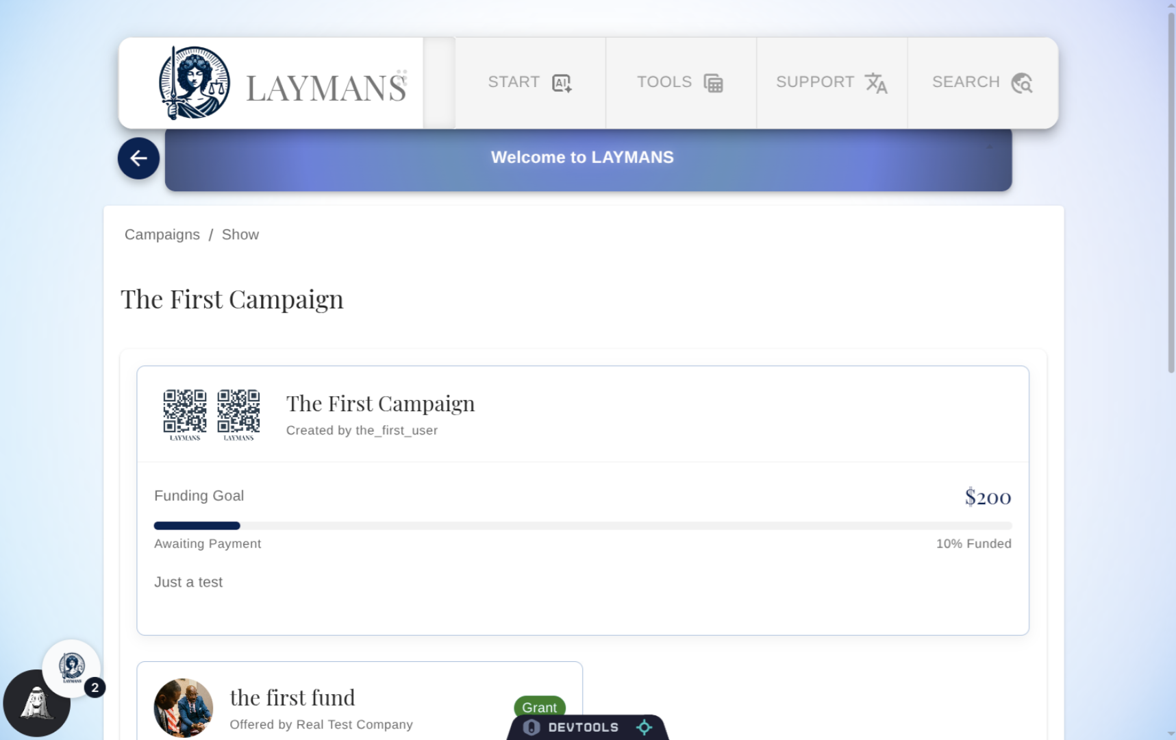 Open Campaign Details