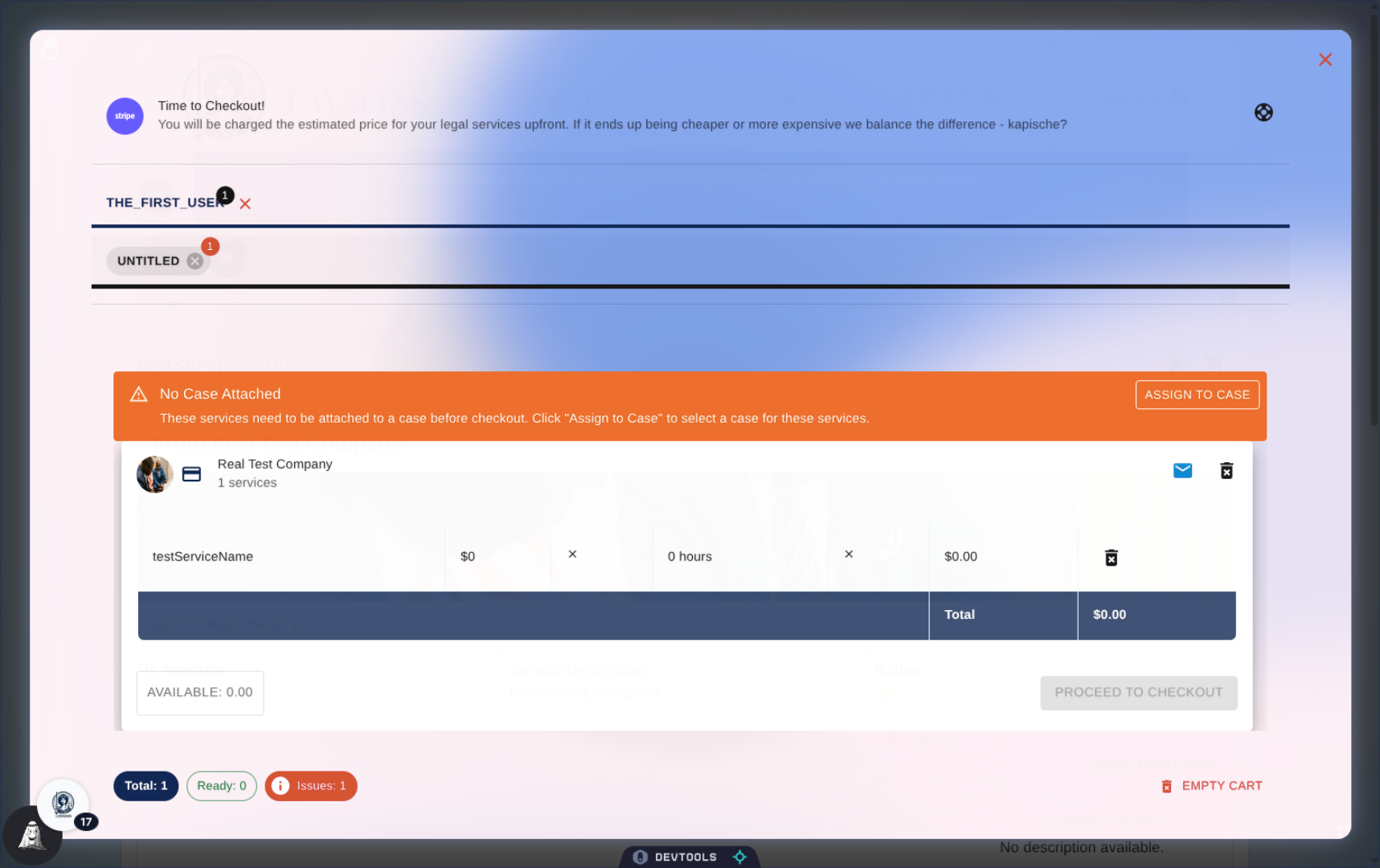 Purchase by Layperson and Case