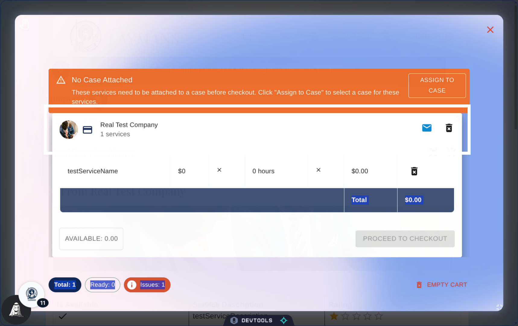 Clearing Services and Getting Help