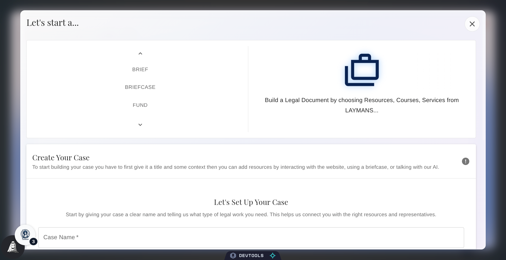 Choose Briefcase Type