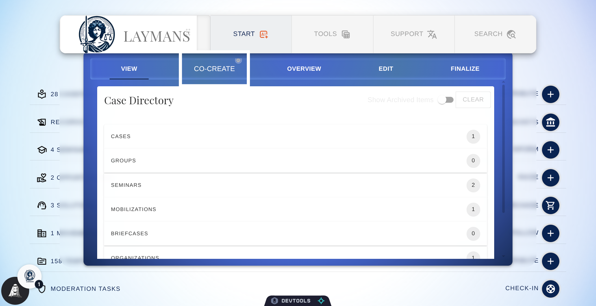 Select Co-Create Option