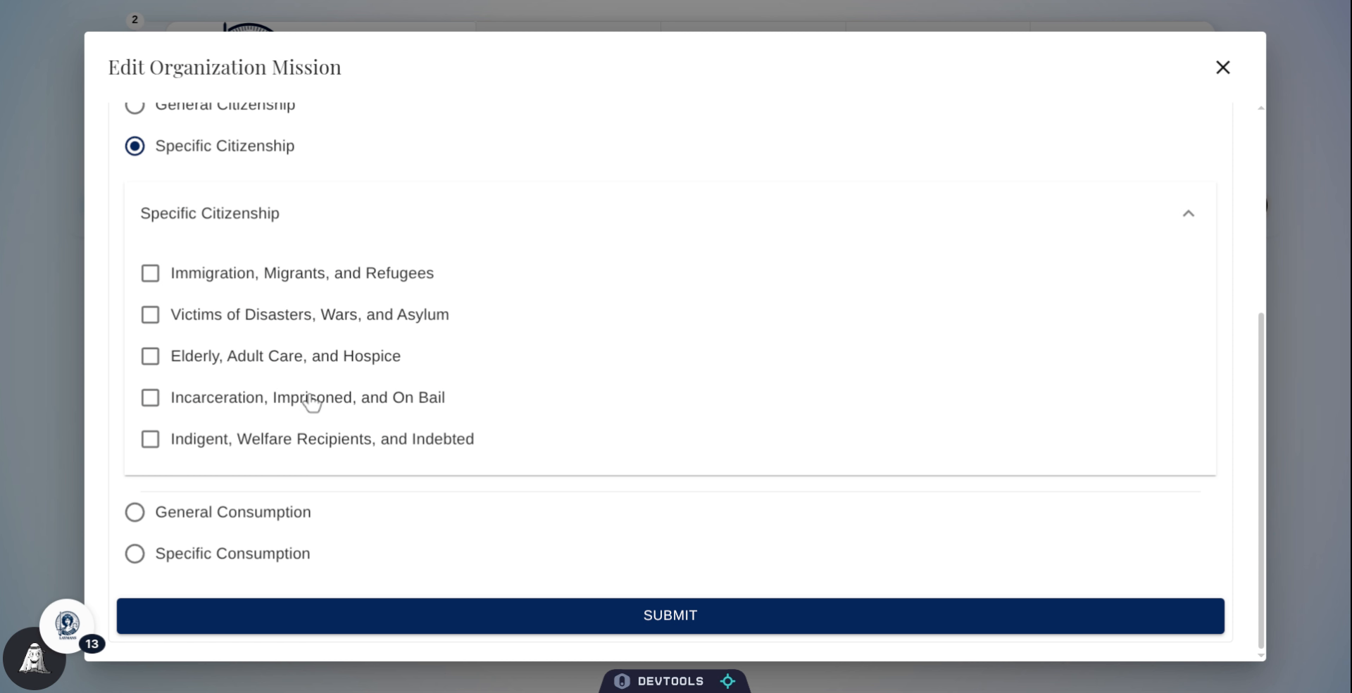 Enter Incarceration Details