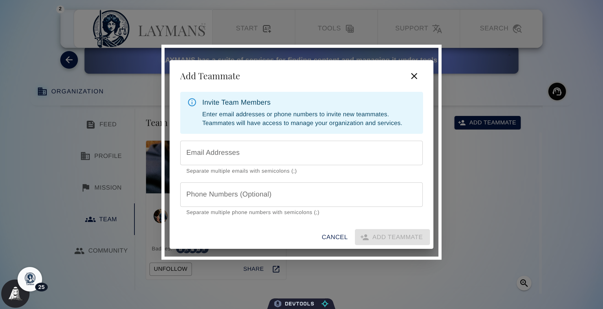 Open Invitation Form