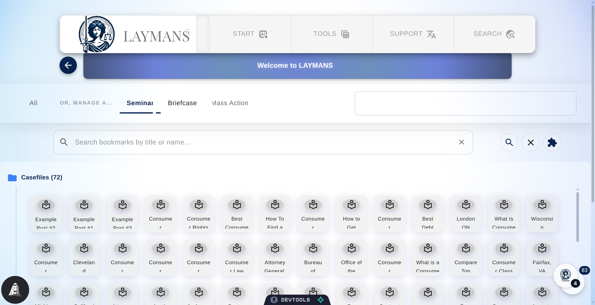 Select Briefcase Tab