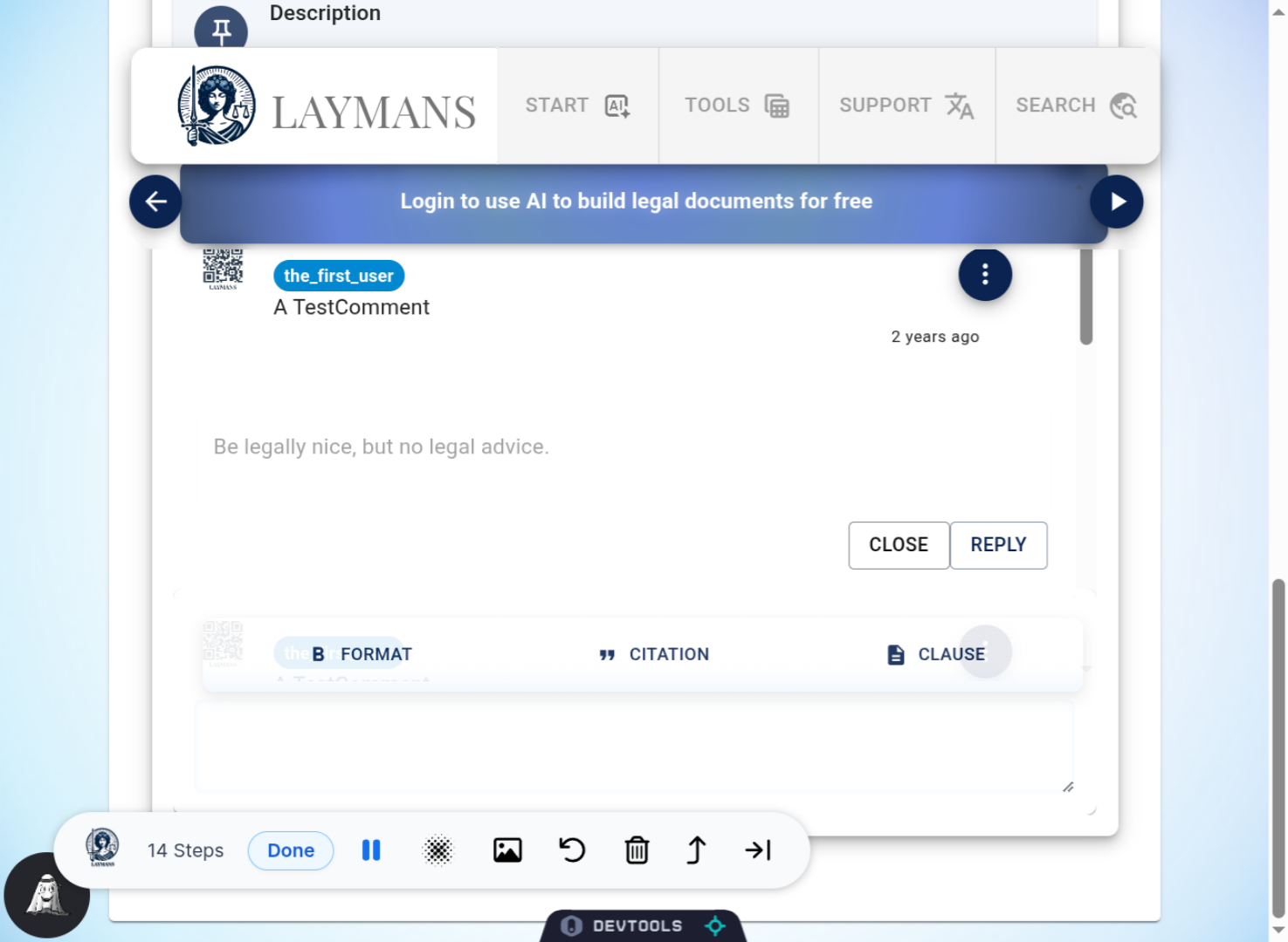 Make a Comment Reply