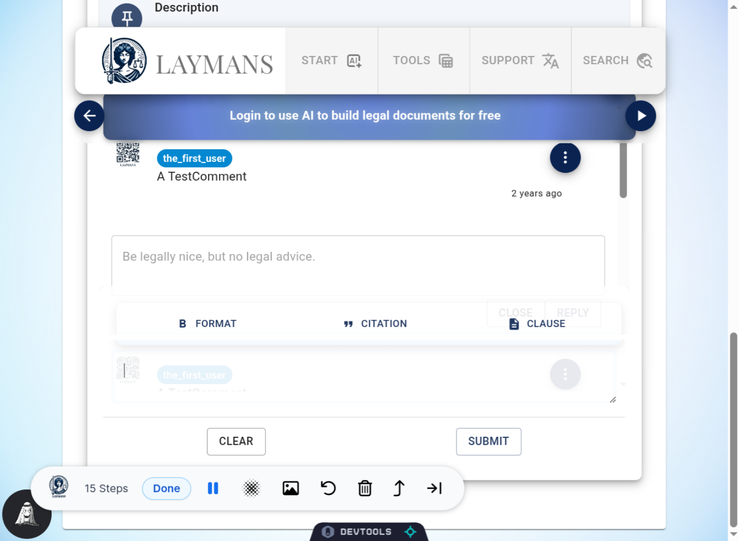 Or make a new comment