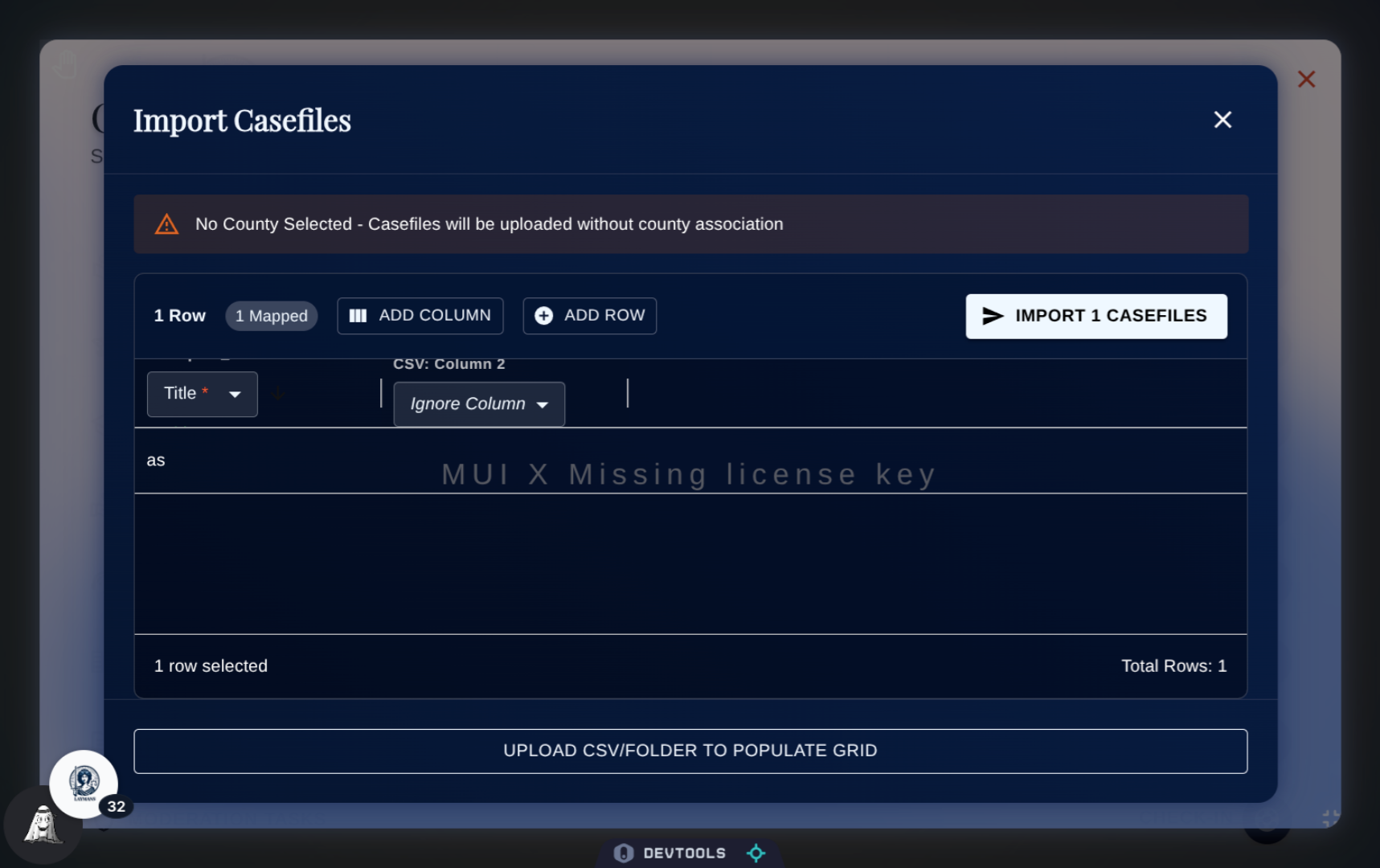 Click 'Import' to Upload!