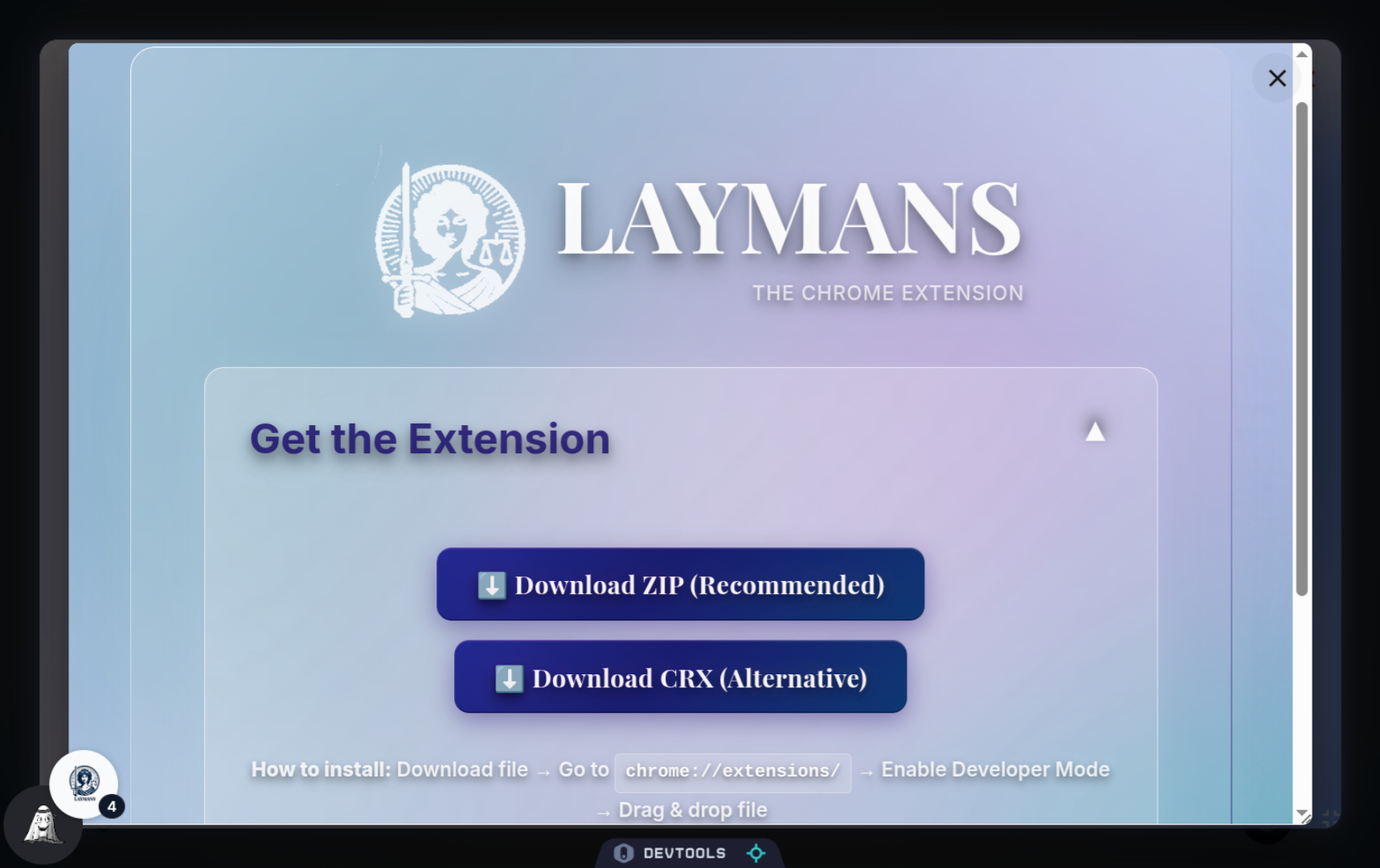 About the Laymans Extension!