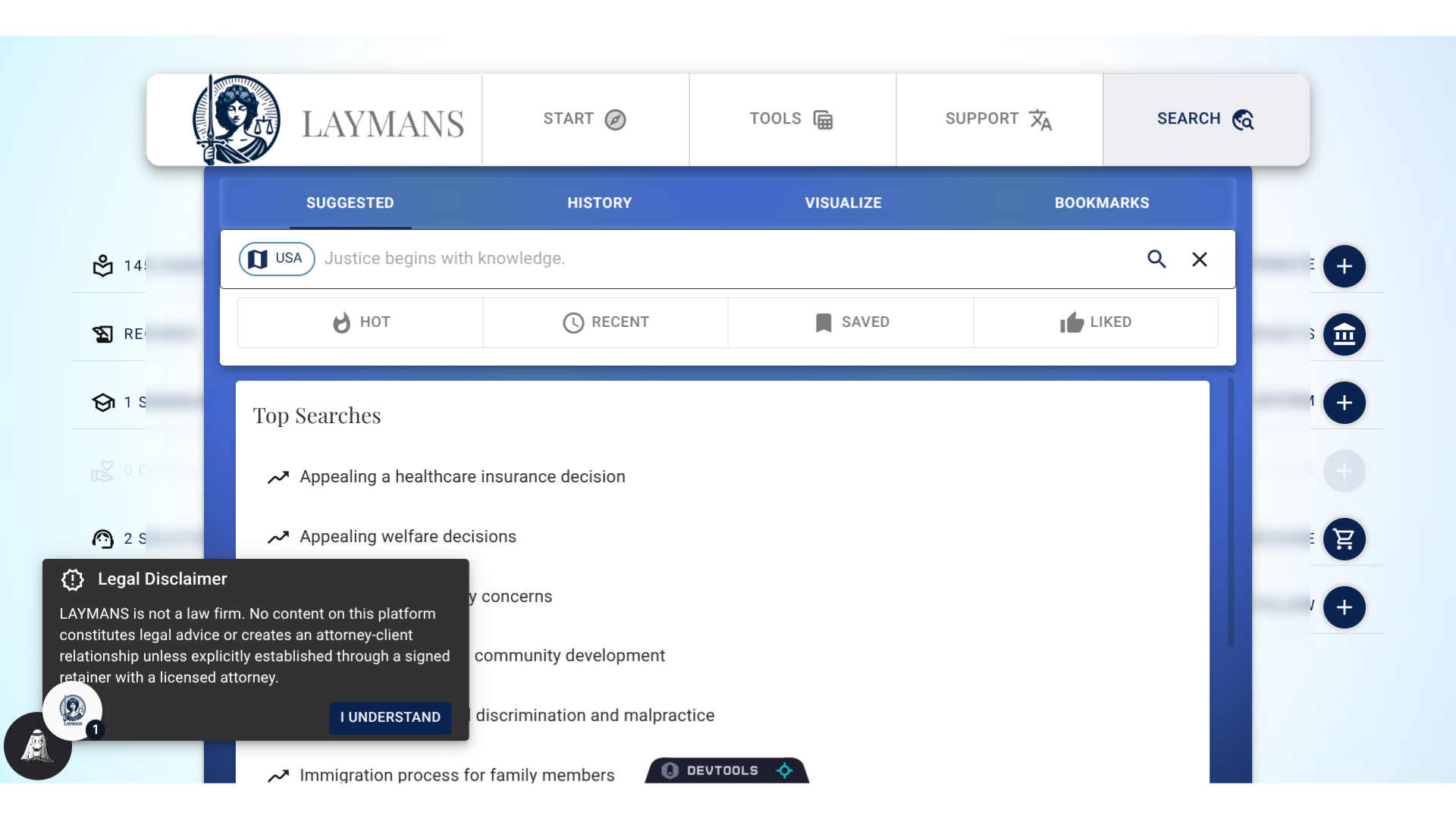 Click the Search Bar