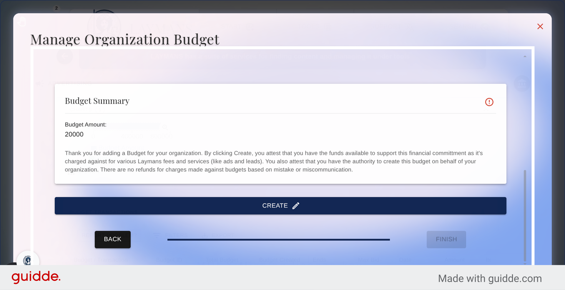 Finalize Campaign Setup