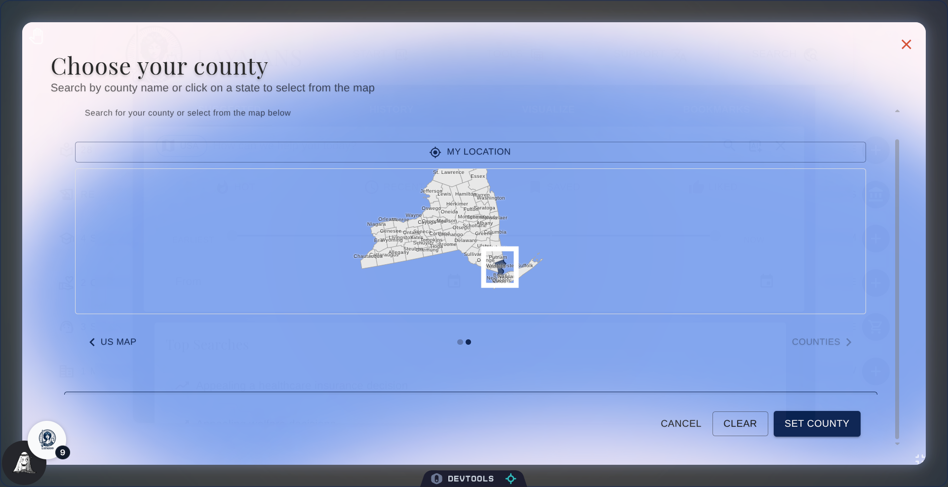 Finalize County Selection