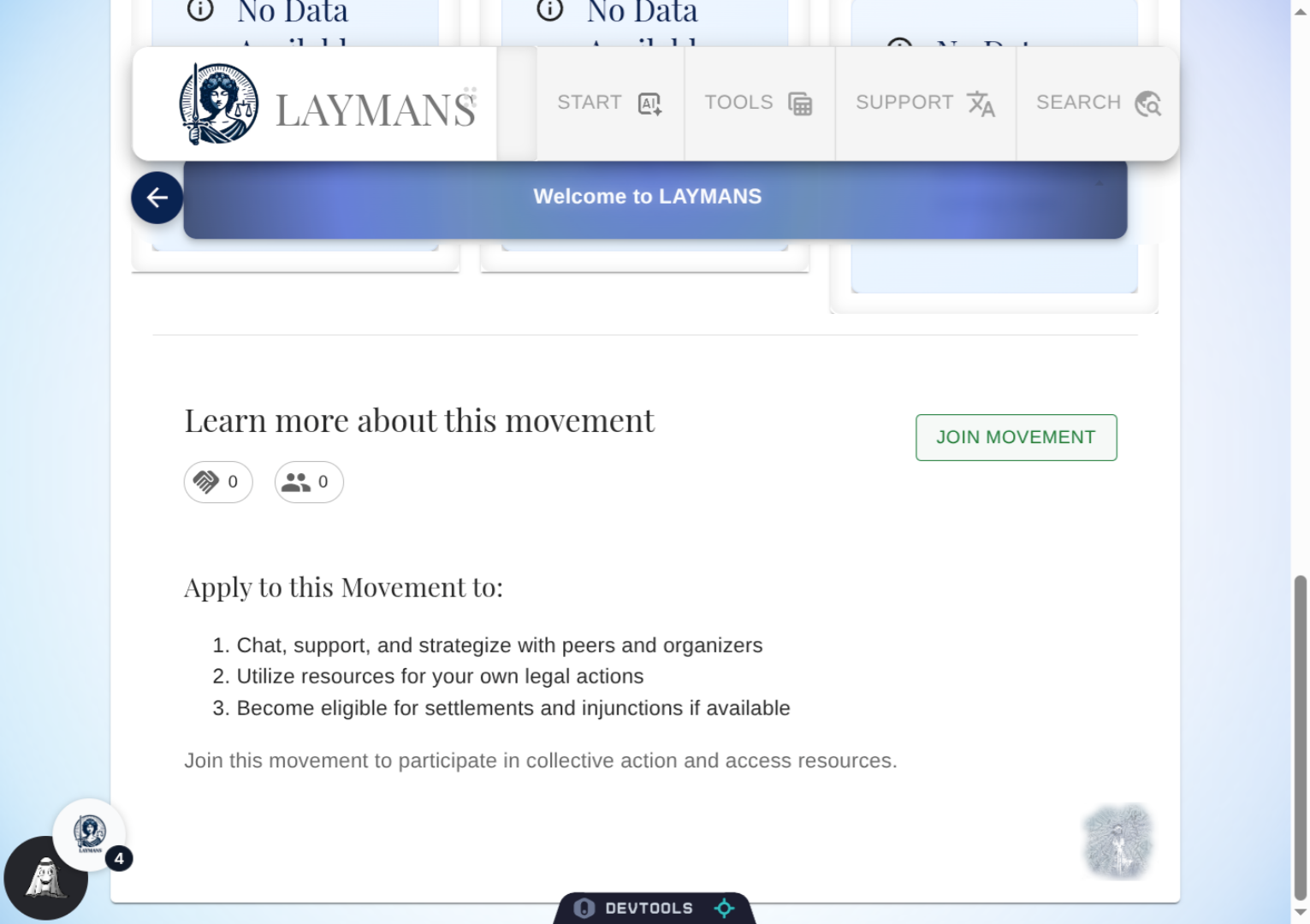 Click 'Join Movement'