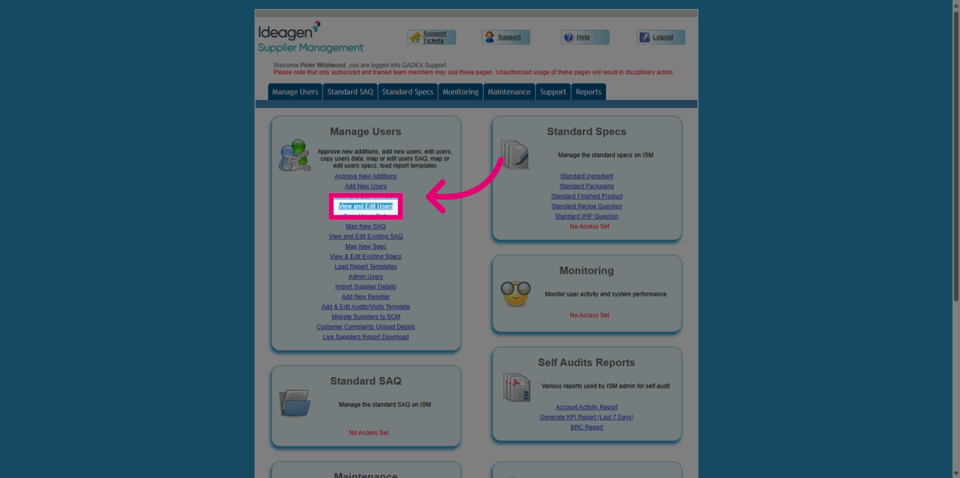 Open User Management