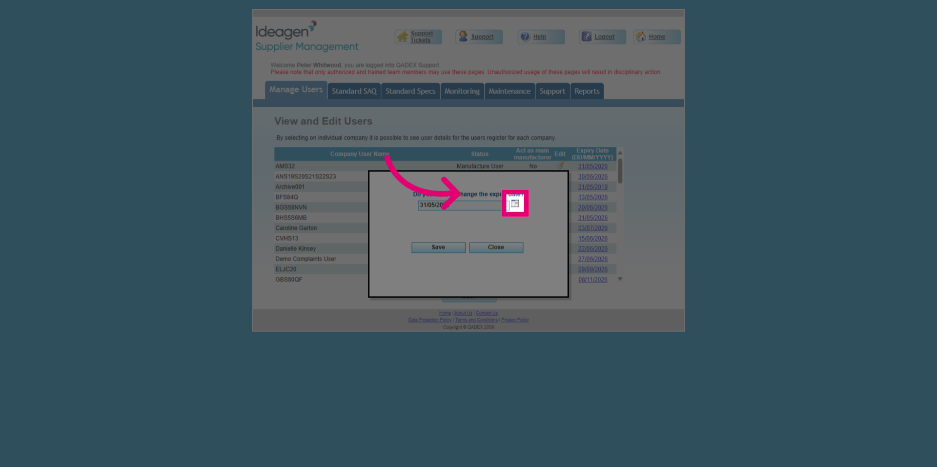 Activate Date Picker