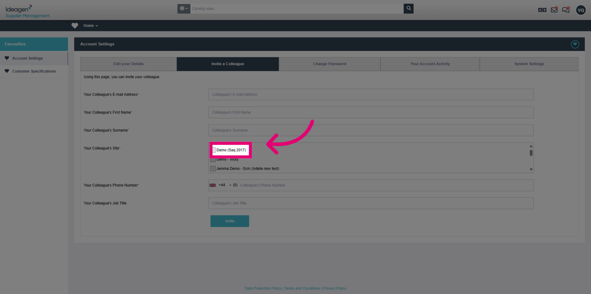 Select Sites