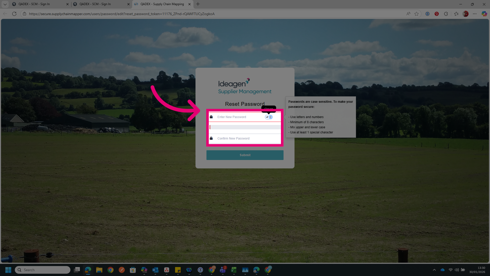Enter New Password