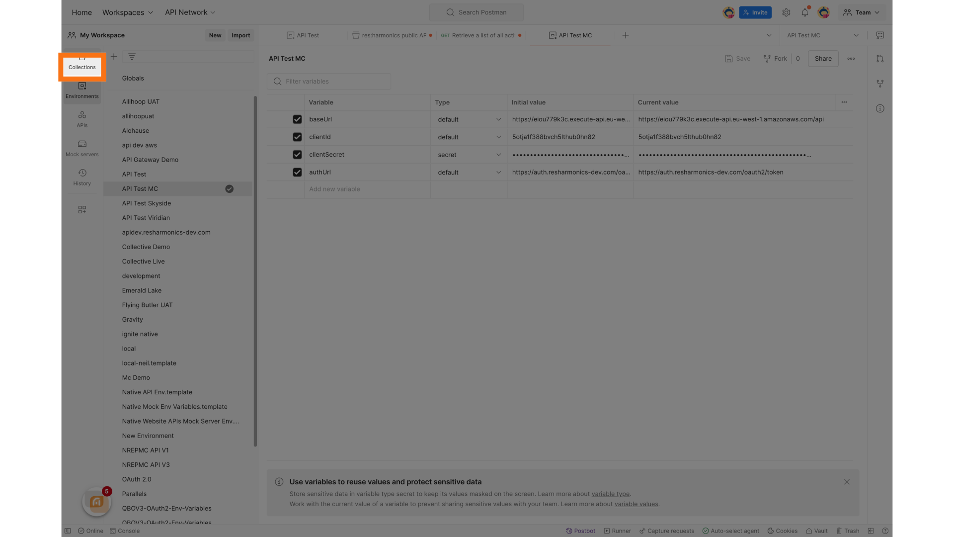 Click 'Collections'