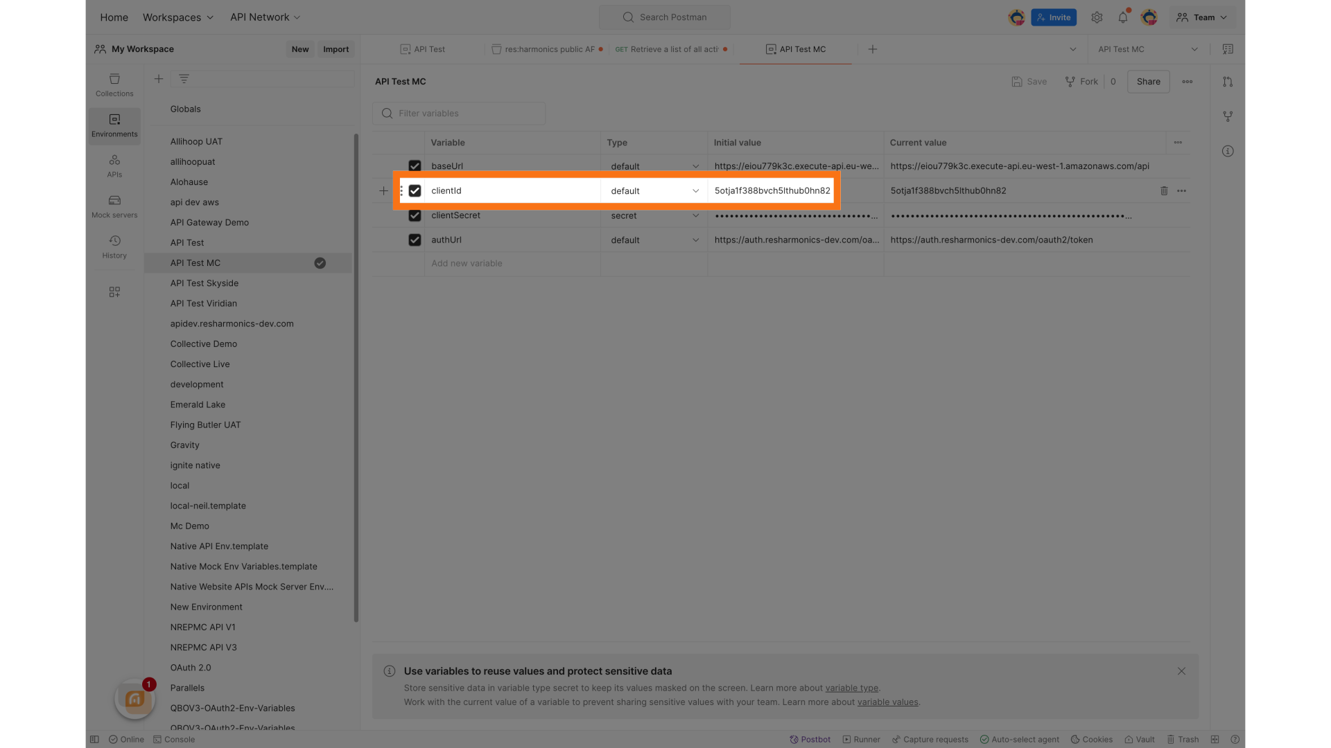 Set the the Client Id