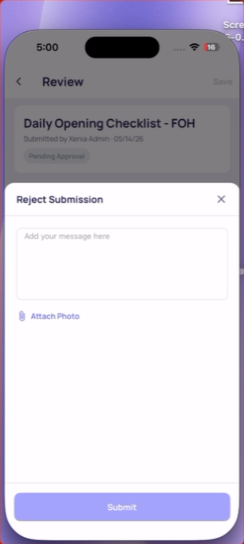 Differentiate Rejection and Request Changes