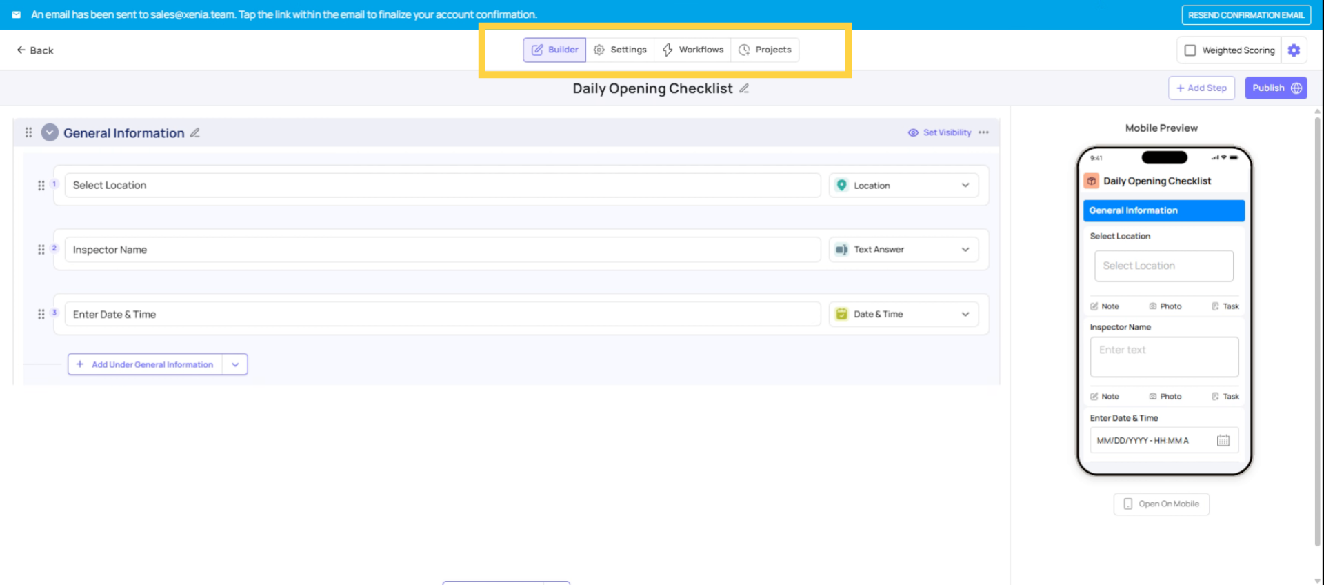 Overview of Template Builder Tabs
