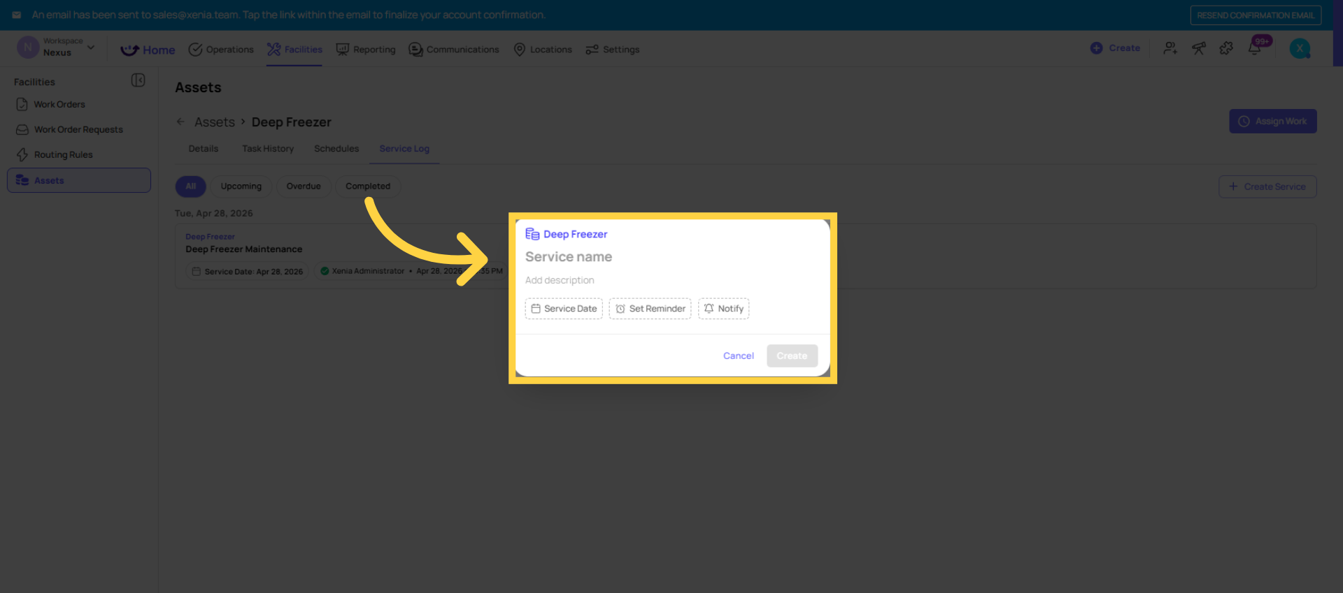Access Service Date Options