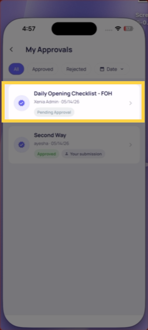 Access Pending Submissions